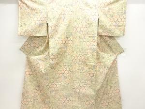 古典柄織出し手織り紬着物